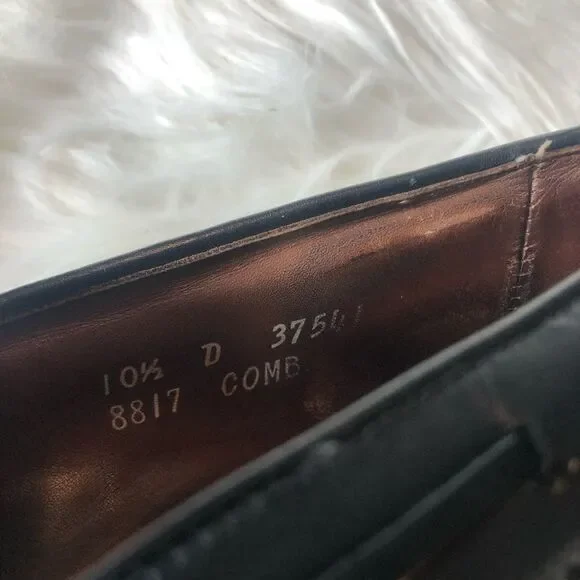 ALLEN EDMONDS BERWICK WINGTIP Tassle SLIP ON LEATHER LOAFER SHOE 10D - Picture 13 of 13